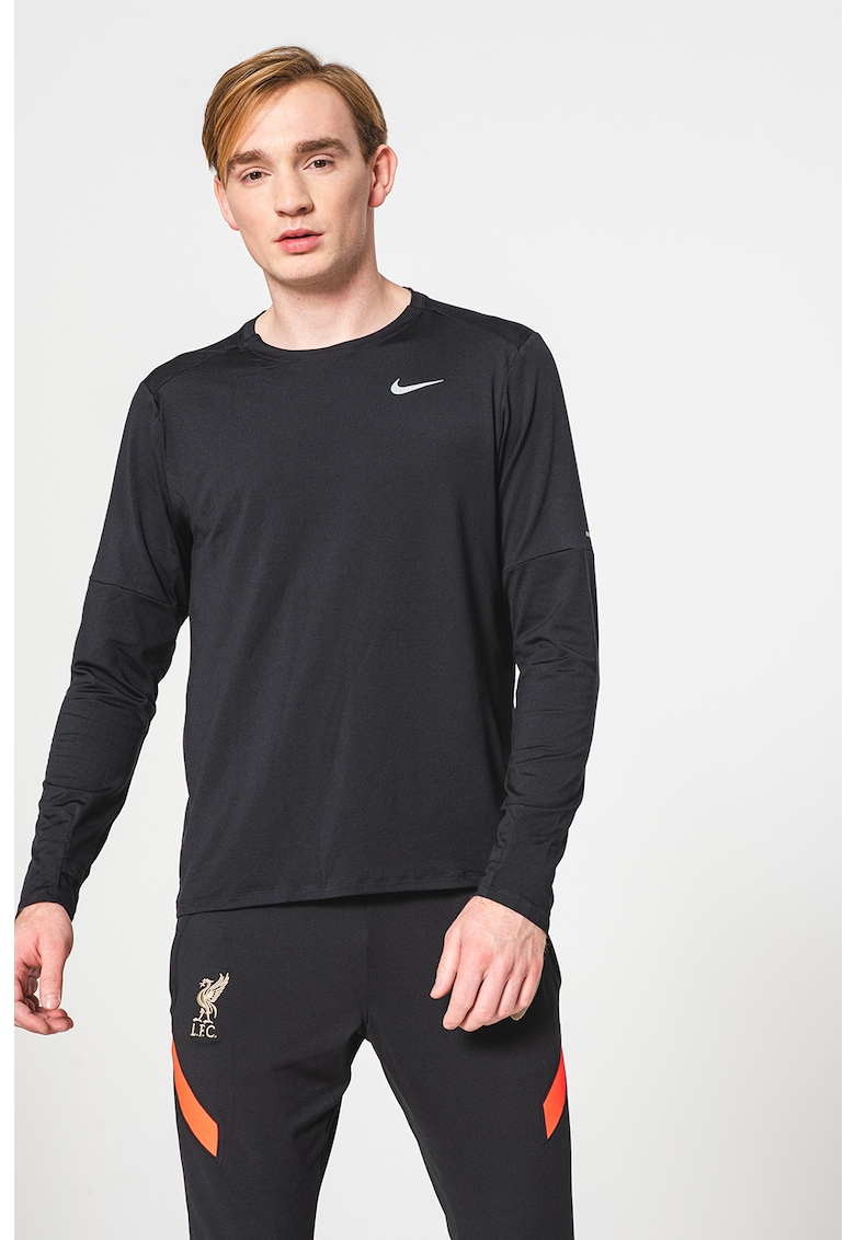 Блуза за бягане Element с овално деколте Nike