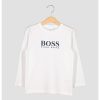 Блуза с щампа BOSS Kidswear