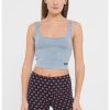 Домашен рипсен топ с модал CALVIN KLEIN