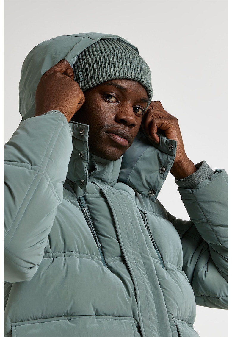 Зимна парка с качулка и бухнал дизайн RIVER ISLAND
