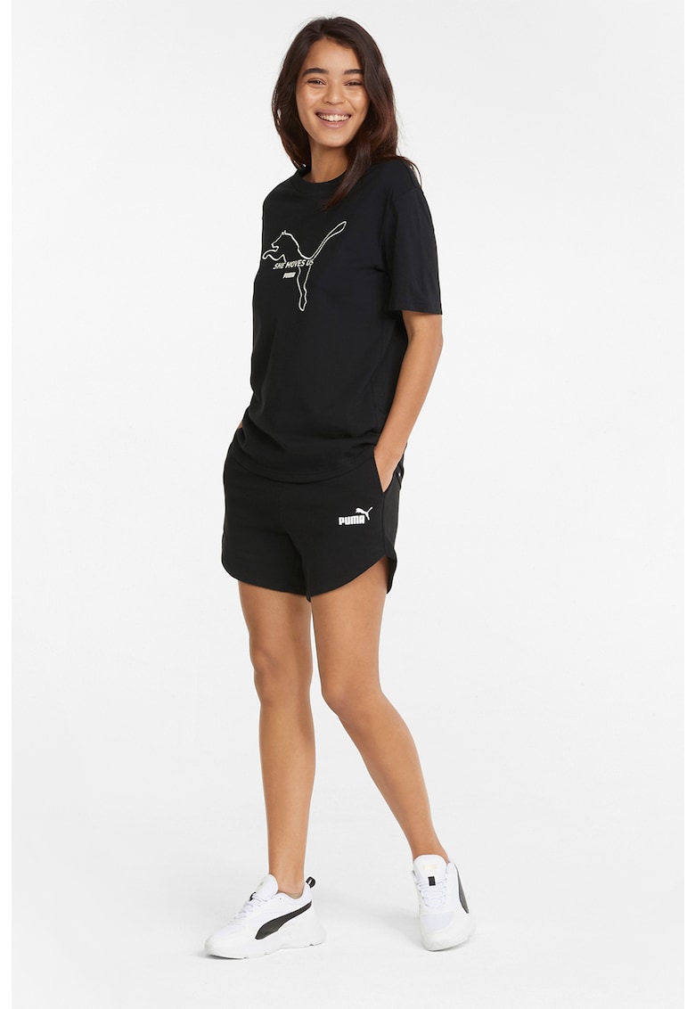 Къс панталон Essentials+ с висока талия и джобове Puma