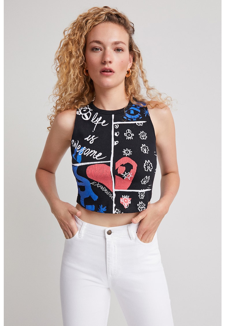 Къс топ по тялото DESIGUAL