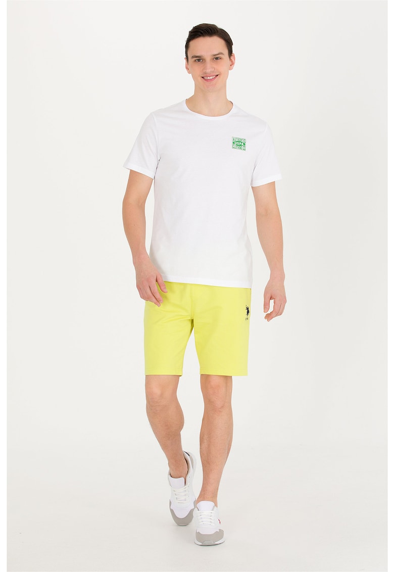 Памучен къс панталон с връзка US Polo Assn