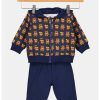 Guess - Памучен суитшърт и панталон - 2 части GUESS KIDS