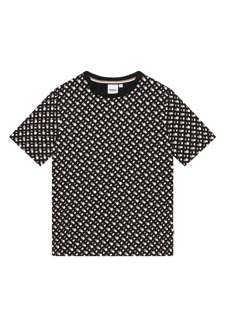 Памучна тениска с лого BOSS Kidswear