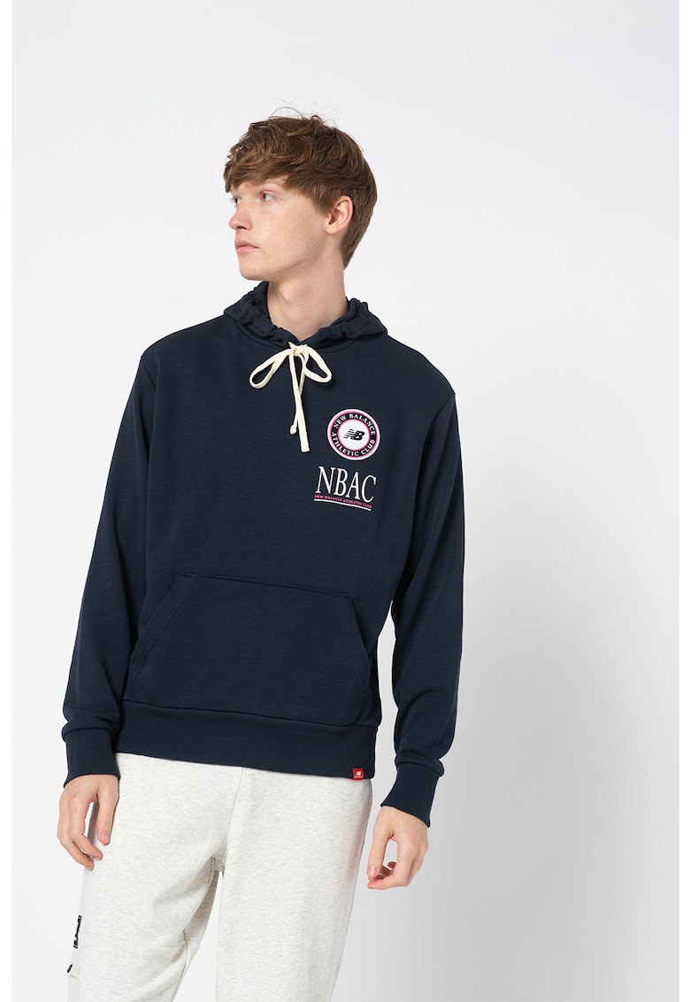 Суитшърт Essentials с качулка и лого New Balance
