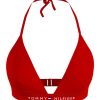 Сутиен с връзка през врата и лого - Бански от Tommy Hilfiger