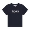 Тениска с лого BOSS Kidswear