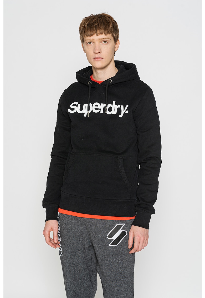 Худи с връзка и лого SUPERDRY