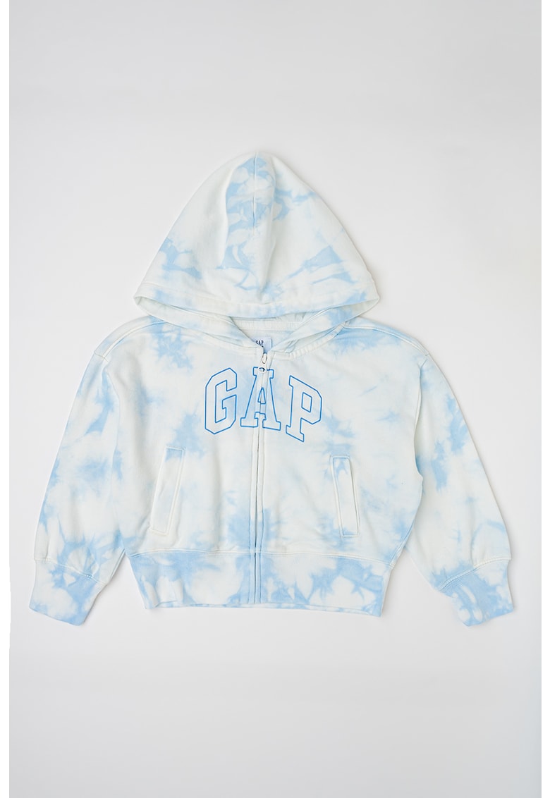 Худи с цип и лого GAP