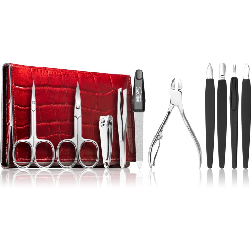 DuKaS Premium Line Solingen 252 комплект за маникюр + калъф Burgundy