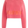 Фитнес къс суитшърт с лого Guess