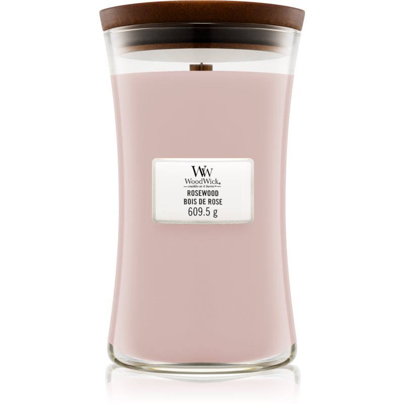 Woodwick Rosewood ароматна свещ  с дървен фитил 609.5 гр.