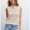 Ажурен пуловер тип елек Ziguin Mango