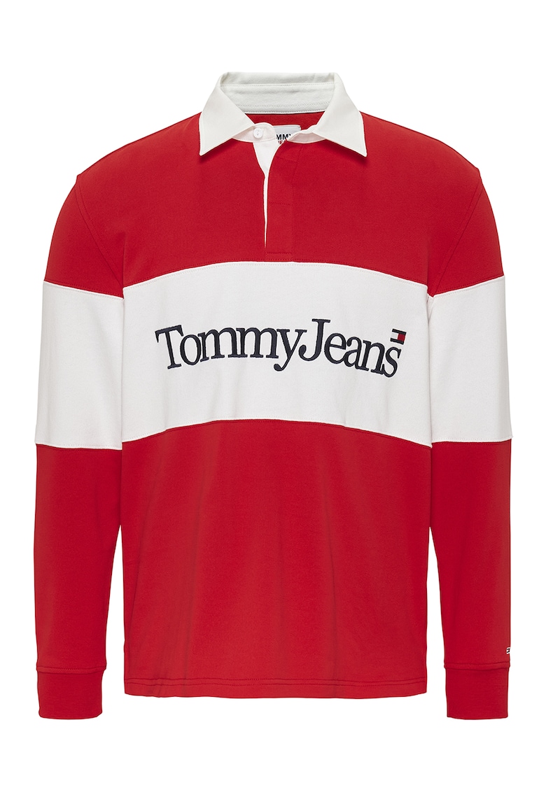 Блуза от органичен памук с дизайн с цветен блок Tommy Jeans