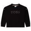 Блуза с лого от пайети BOSS Kidswear