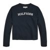 Блуза с овално деколте и лого Tommy Hilfiger