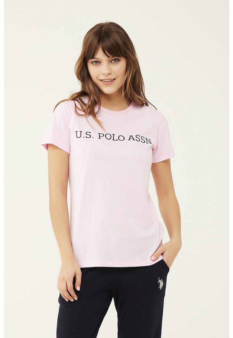 Домашна памучна тениска с лого US Polo Assn