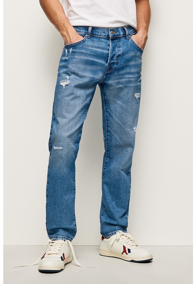 Дънки Easton със захабен ефект Pepe Jeans London