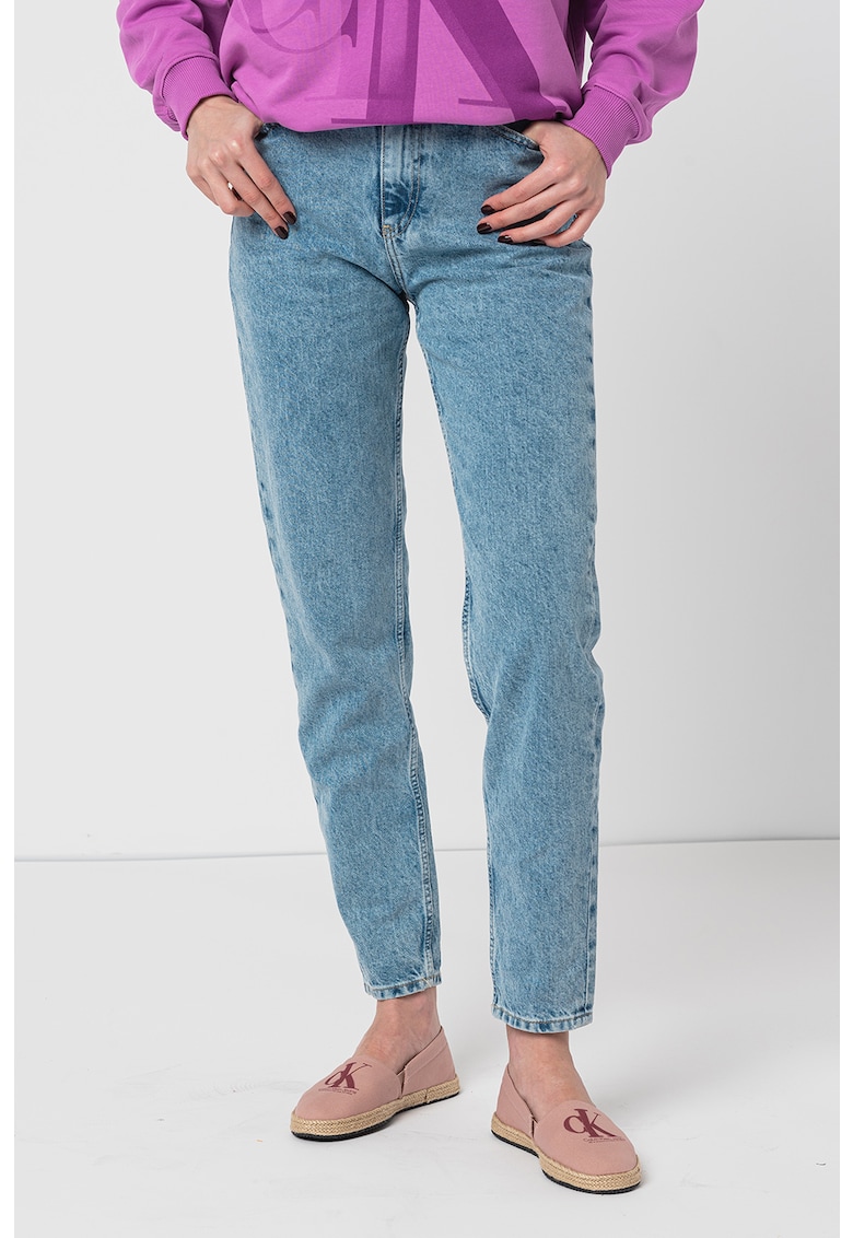 Дънки с висока талия CALVIN KLEIN JEANS