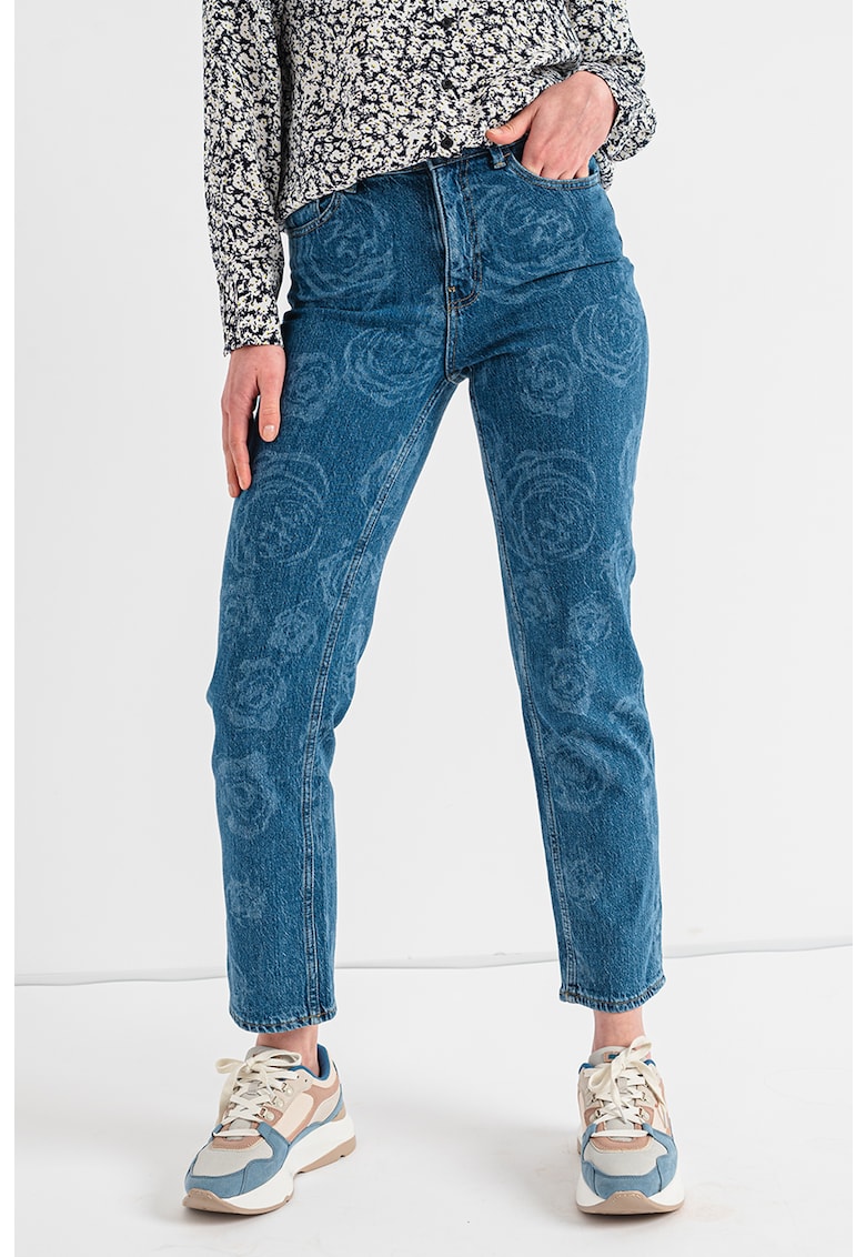 Дънки с висока талия и шарки Vero Moda
