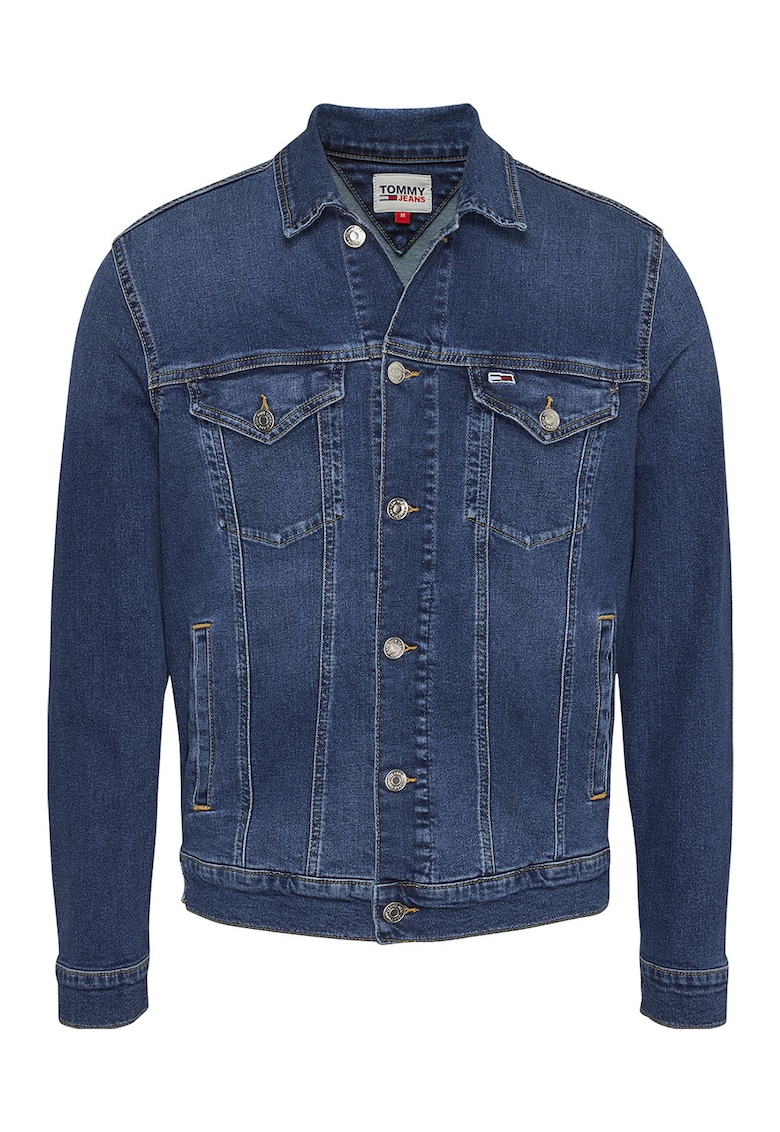 Дънково яке тип риза с джобове с капаче Tommy Jeans