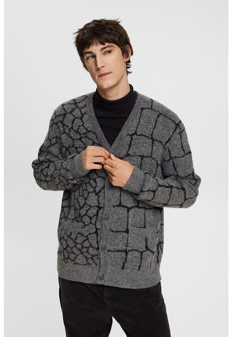 Жилетка с десен и шпиц Esprit