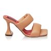 Капитонирани кожени чехли Wave Gemelli Shoes
