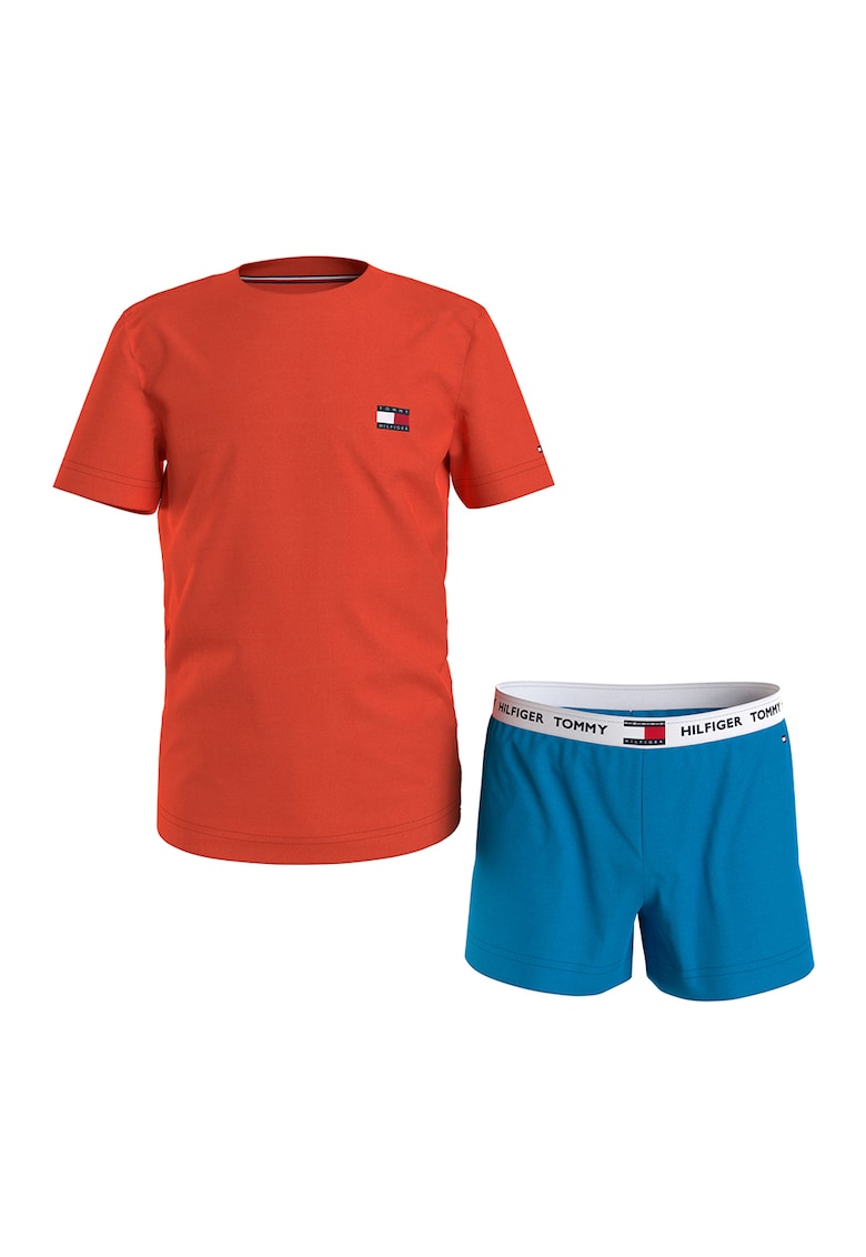 Къса пижама с лого Tommy Hilfiger