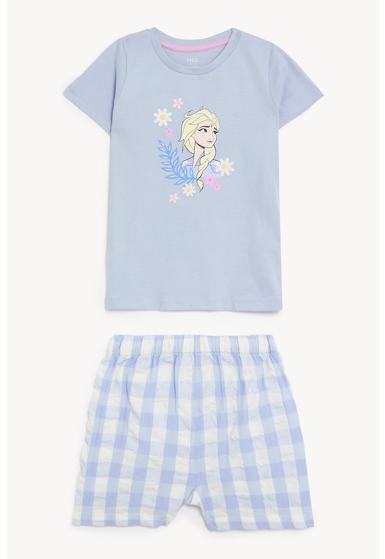 Къса пижама с щампа Frozen Marks  Spencer
