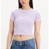 Къса тениска по тялото Levis