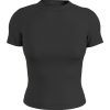 Къса тениска с лого встрани CALVIN KLEIN JEANS