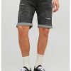 Къси дънки със захабен ефект Jack  Jones