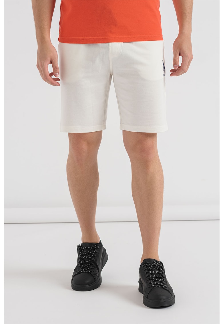 Памучен къс панталон с връзка US Polo Assn