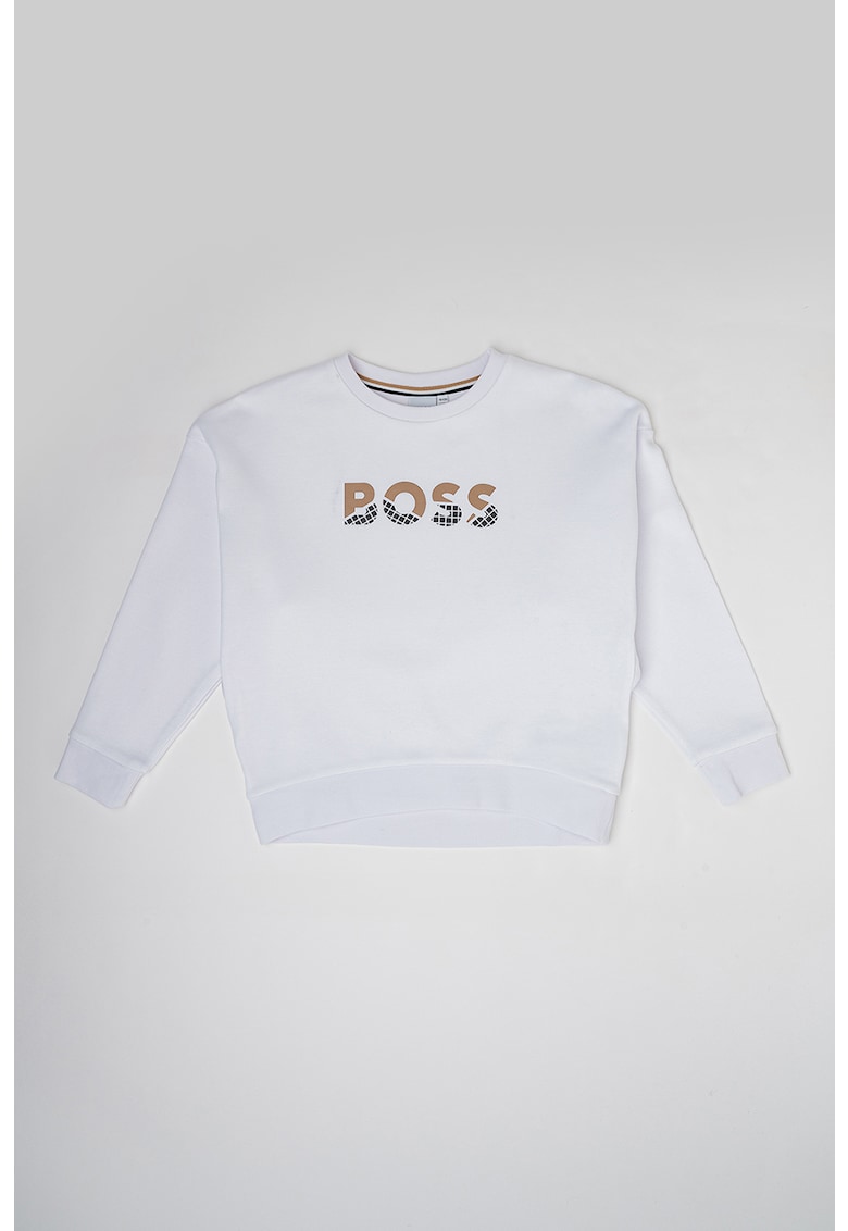 Памучен суитшърт с лого BOSS Kidswear