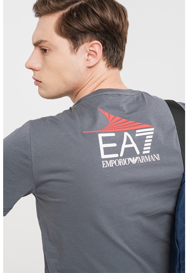 Памучна тениска с лого EA7