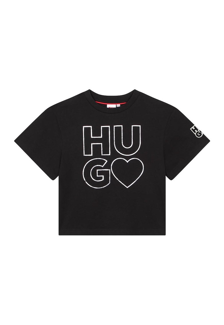 Памучна тениска с лого HUGO