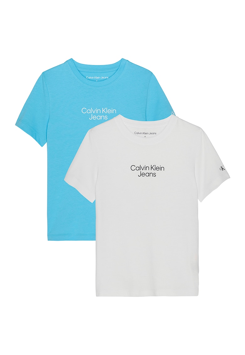 Памучни тениски с лого - 2 броя CALVIN KLEIN