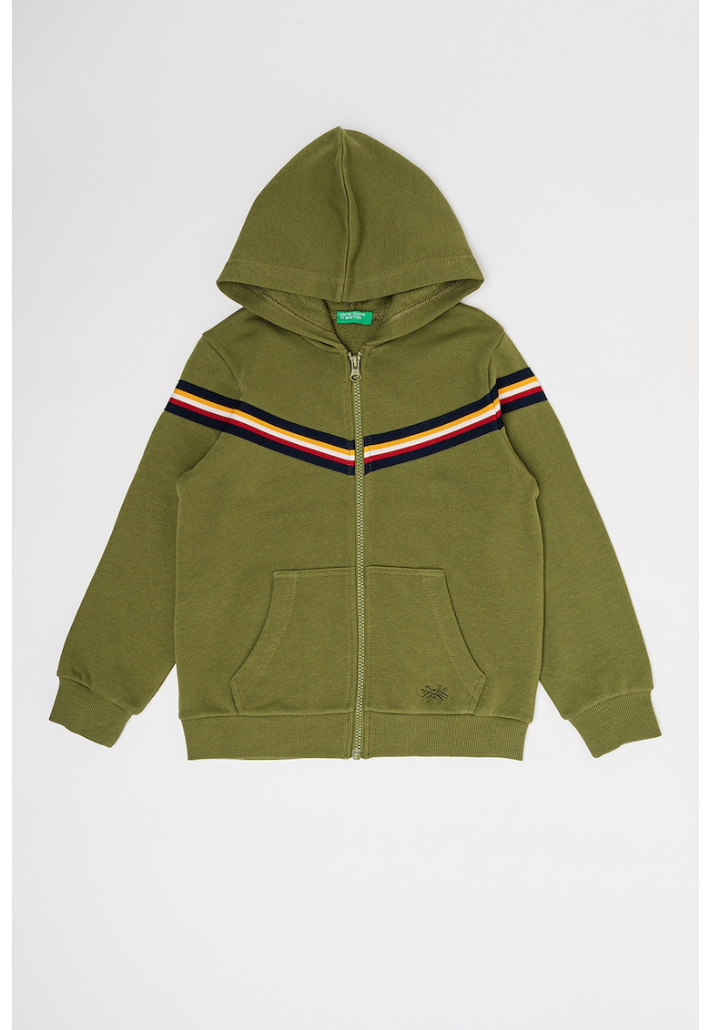 Памучно худи с контрасти United Colors of Benetton