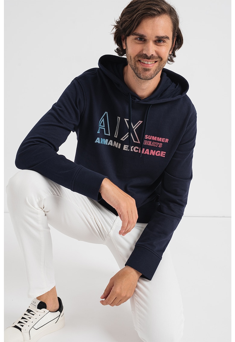Памучно худи с лого ARMANI EXCHANGE