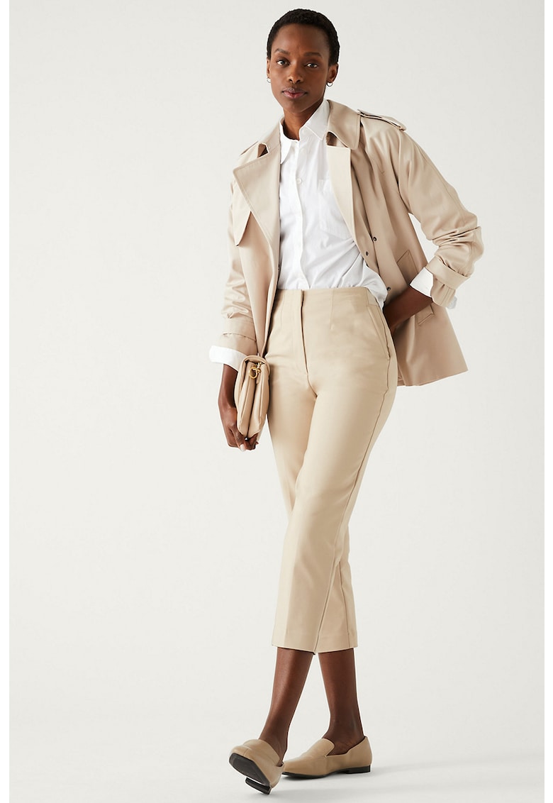 Панталон капри с висока талия Marks  Spencer