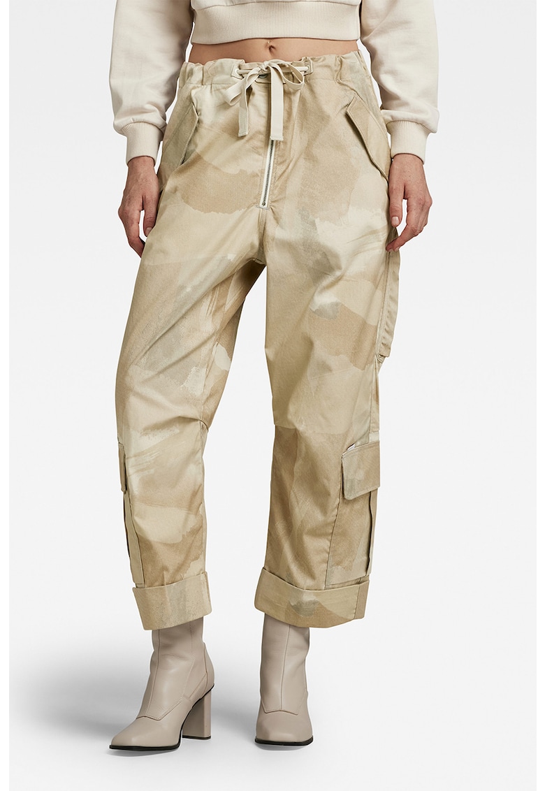 Панталон над глезена с камуфлажен десен G-Star RAW