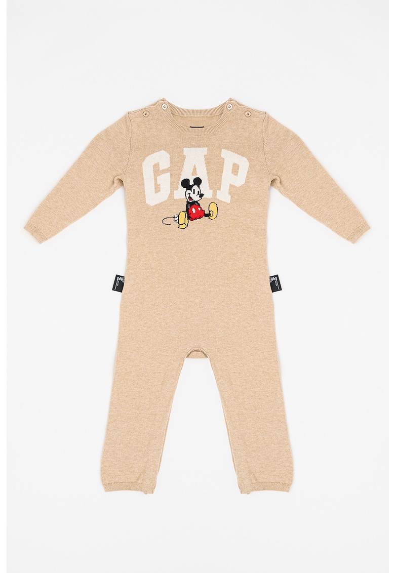 Плетен гащеризон с шарка на Mickey Mouse и лого GAP