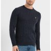 Плетен пуловер с вълна Lyle Scott