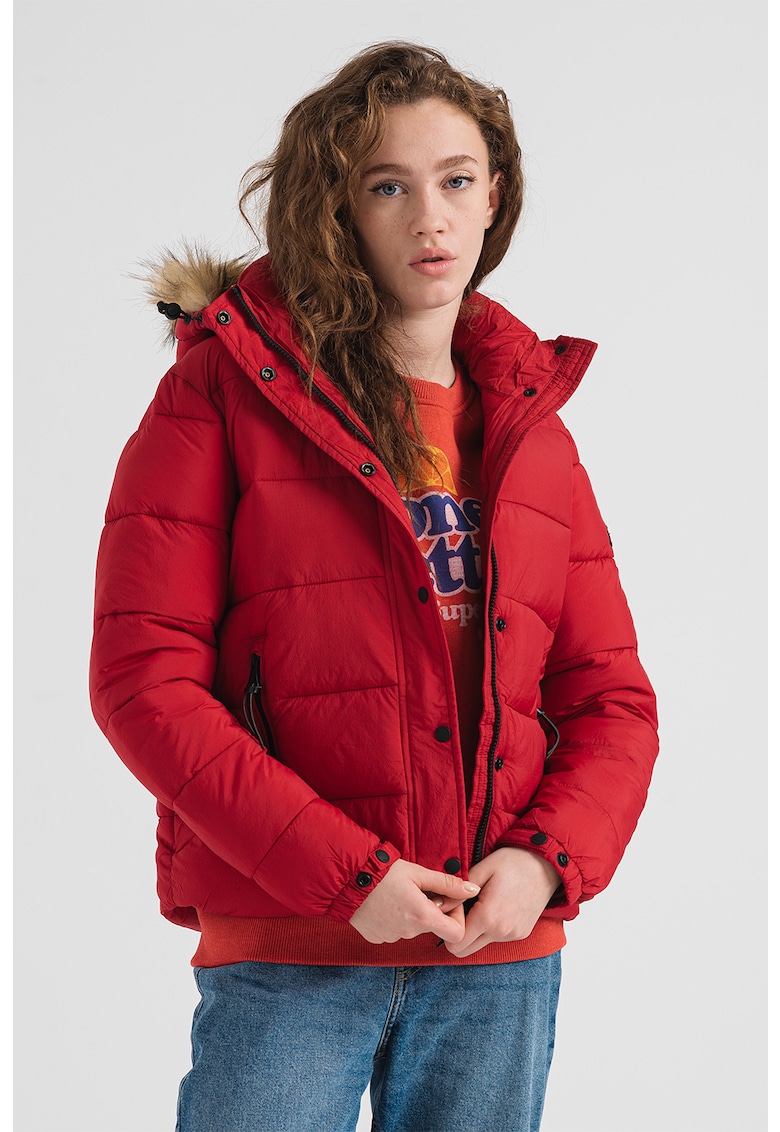 Подплатено зимно яке Vintage с качулка SUPERDRY