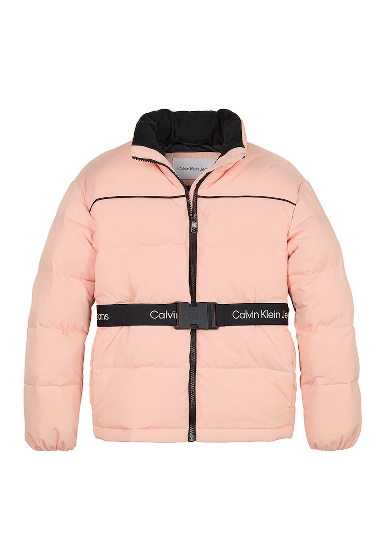 Подплатено зимно яке с лого на колана CALVIN KLEIN