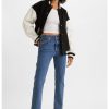 Прави дънки 501® със захабен ефект Levis
