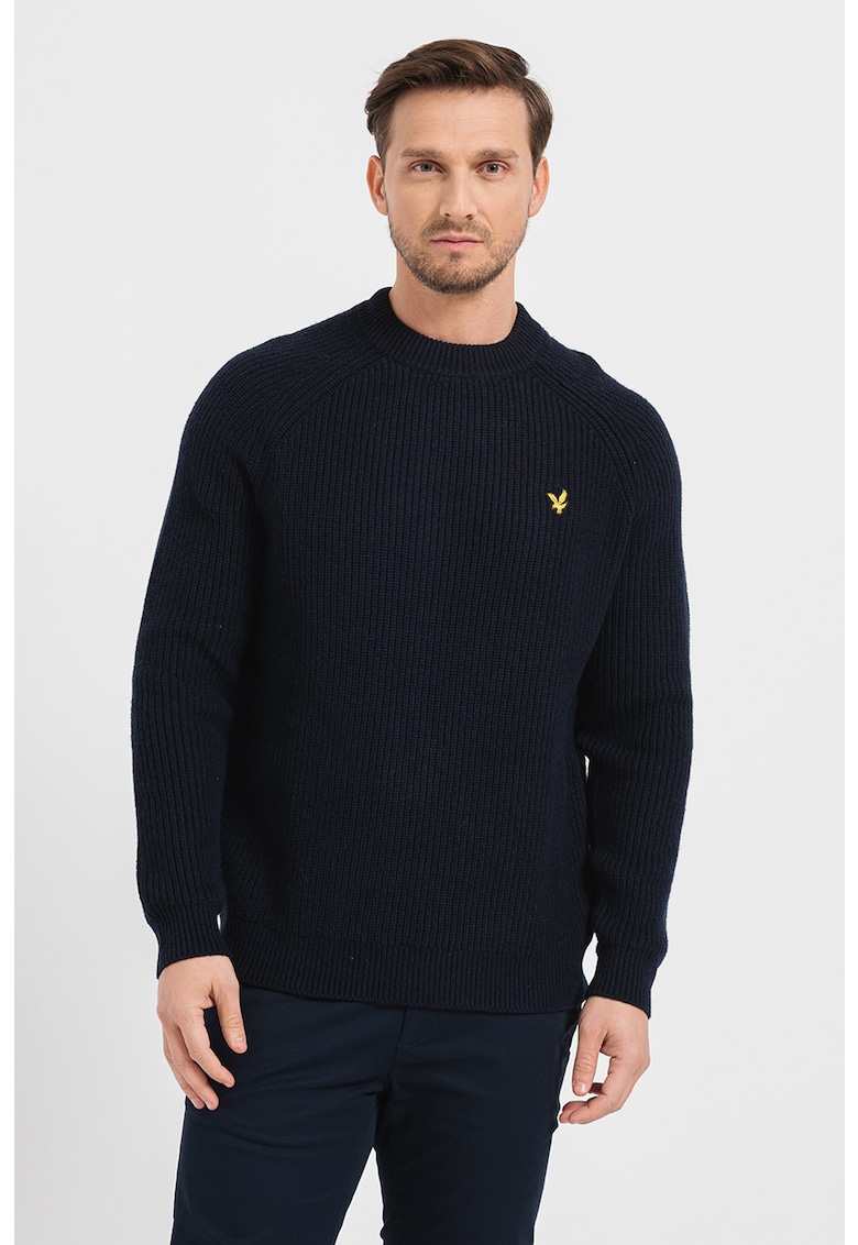 Рипсен пуловер с вълна Lyle  Scott