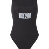 Рипсено боди с лого CALVIN KLEIN