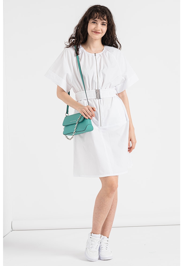 Рокля с цип и еластичен колан United Colors of Benetton